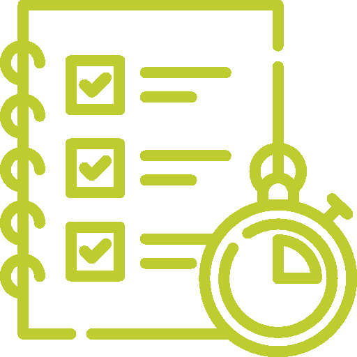 Graphic of to do list and stopwatch